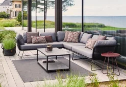 Horizon 2-sits Soffa Höger Svart
