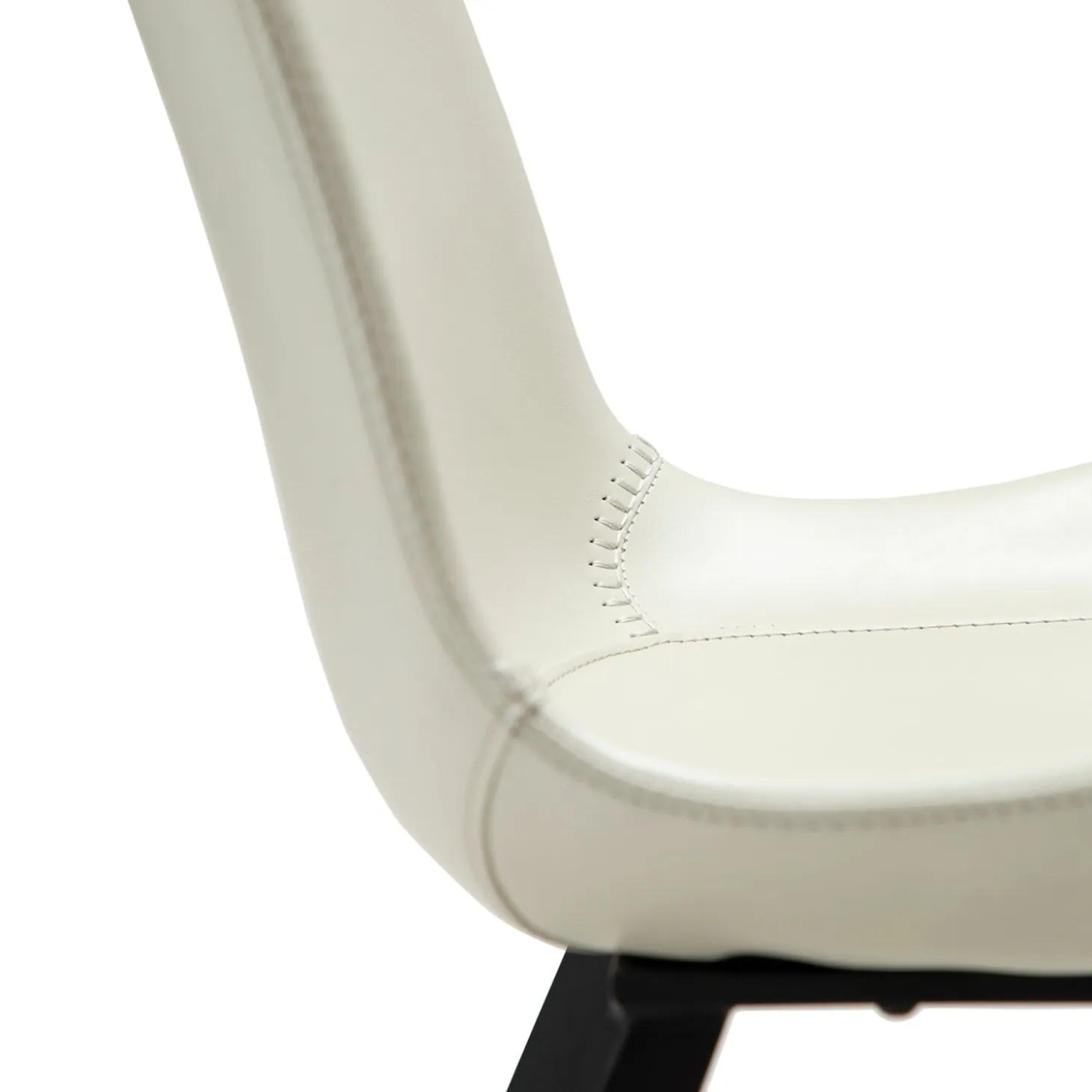 Hype Stol Bone White Art.Leather, Black