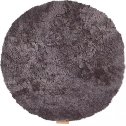 Ida stolsdyna (ej vadderad) 36 cm rund / Carbon