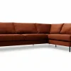 Impulse Divansoffa Set 4 Classic Velvet Deep Orange