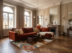 Impulse Divansoffa Set 4 Classic Velvet Deep Orange