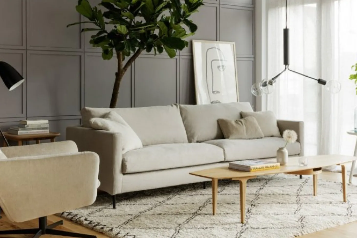 Impulse 4-sits Soffa Lux Caleido Light Beige
