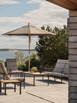 Indus 3-sits Soffa Svart/Teak