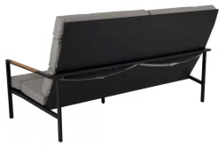 Indus 3-sits Soffa Svart/Teak