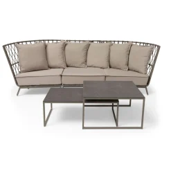 Jet Set 3-Sits Loungesoffa Beige