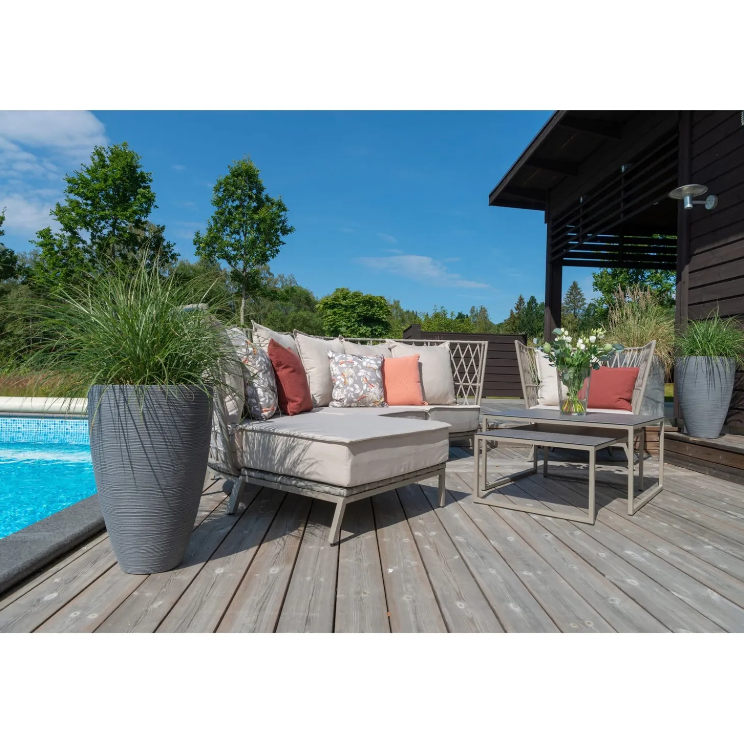 Jet Set 3-Sits Loungesoffa Beige