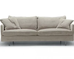 Julia 3-sits Soffa Big Cushions Sky Light Grey