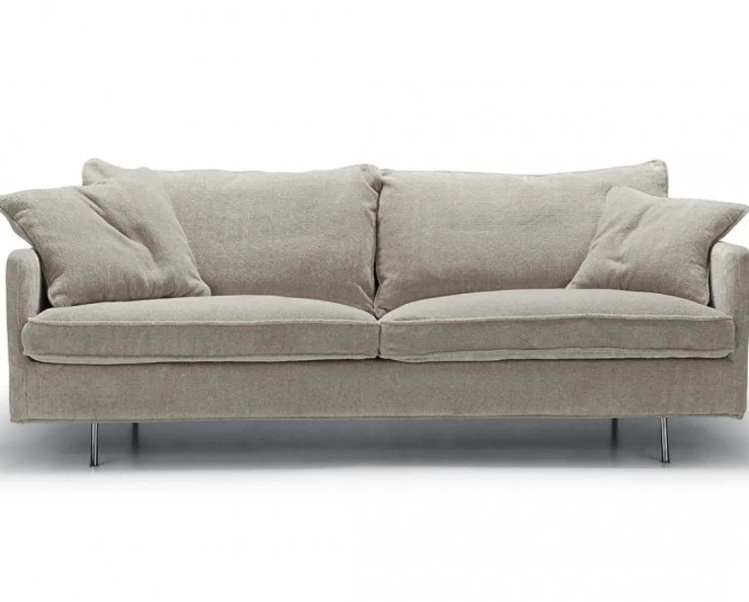 Julia 3-sits Soffa Big Cushions Sky Light Grey