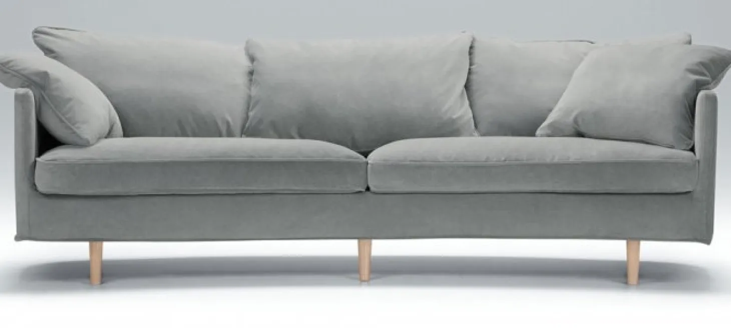 Julia 3-sits XL Svängd Soffa Big Cushions