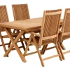 Julita Matgrupp 150x90 cm Teak ink 4st Pos.stolar