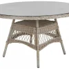 Kamomill Runt Matbord 130 cm Beige