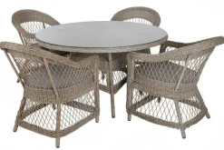 Kamomill Runt Matbord 130 cm Beige