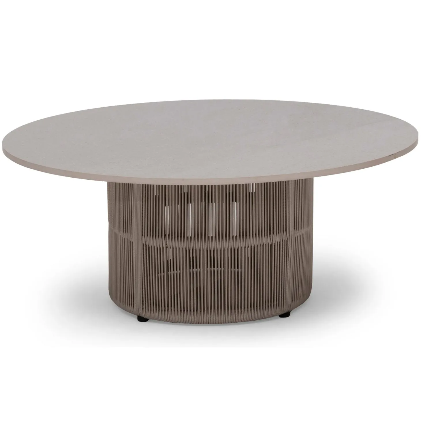 Kattvik Utesidobord Ø80 cm Grå