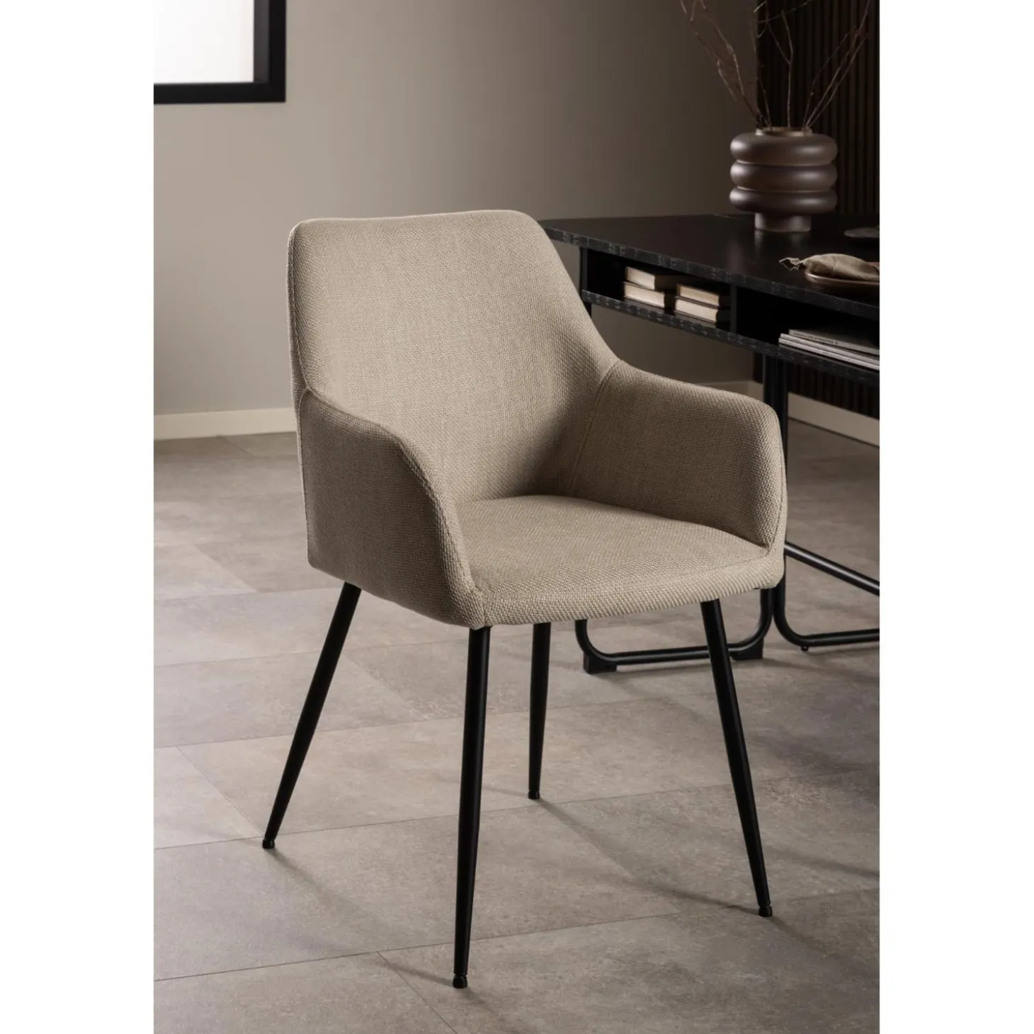 Kim Karmstol Basel tyg Beige