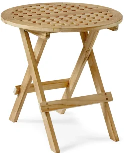 Kreta Sidobord 50 cm Rund Teak