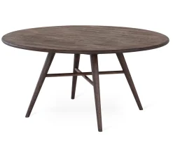 Löderup Soffbord Rund 100 cm Rökbetsad Ek