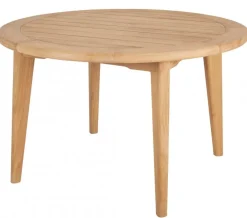 Lilja Matgrupp Rund 120 cm Teak ink Delia Karmstolar 4st