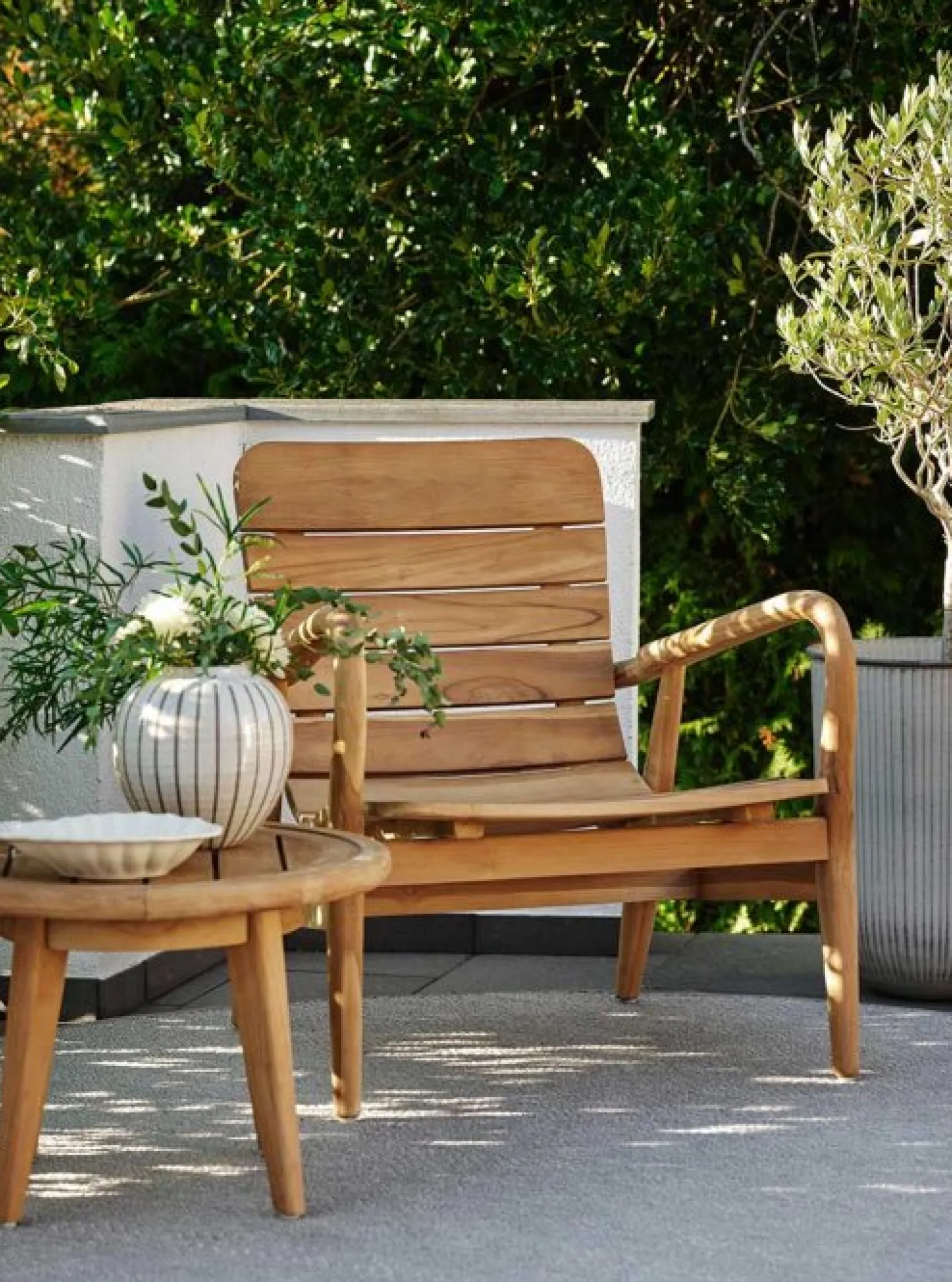 Lilja Sidobord Rund 50 cm Teak