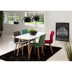 Lillesand Matbord 150x80 cm Vit/Ek