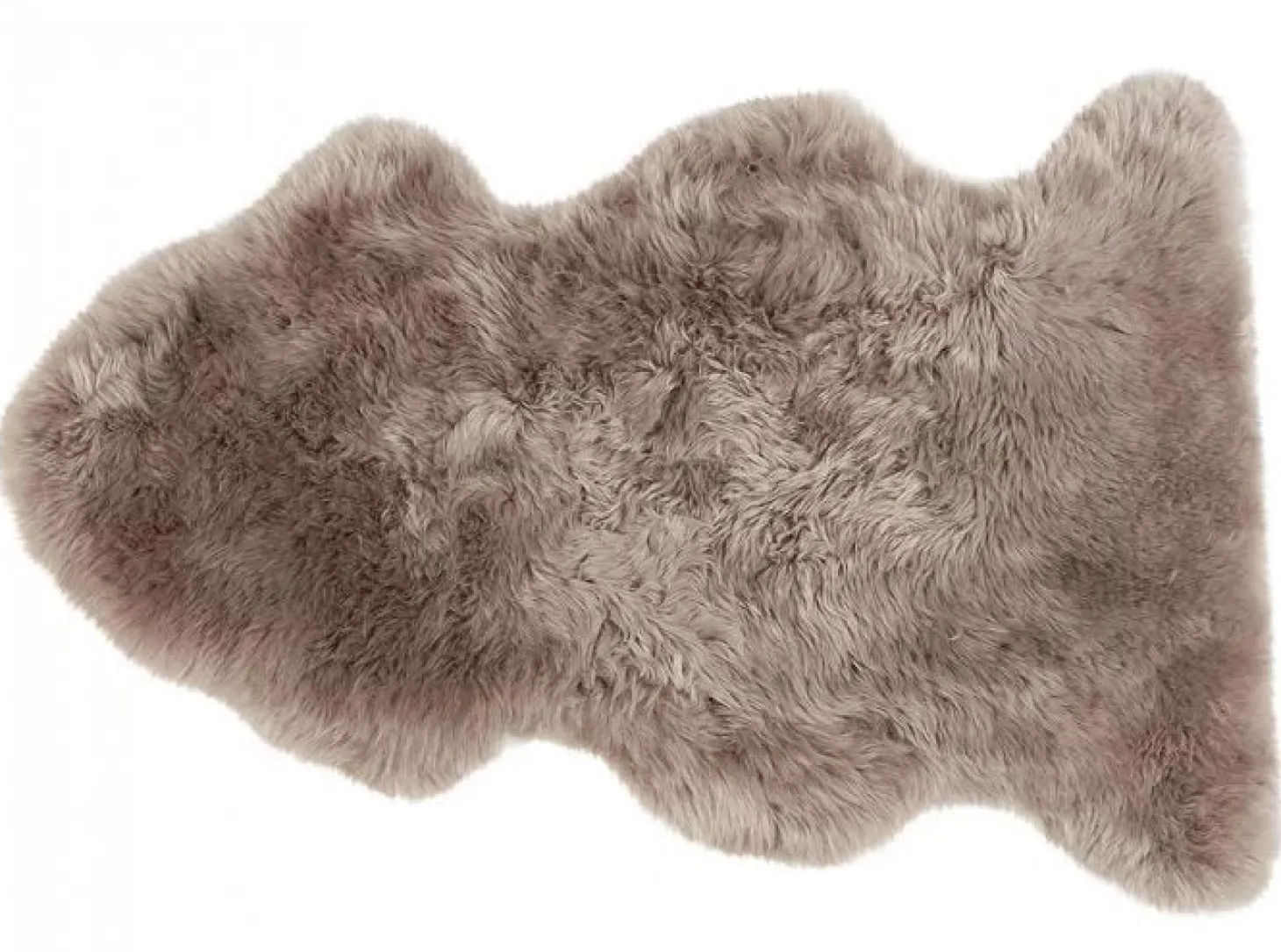 Linn Pläd - Långhårigt fårskinn, ca.100x60cm / Mushroom