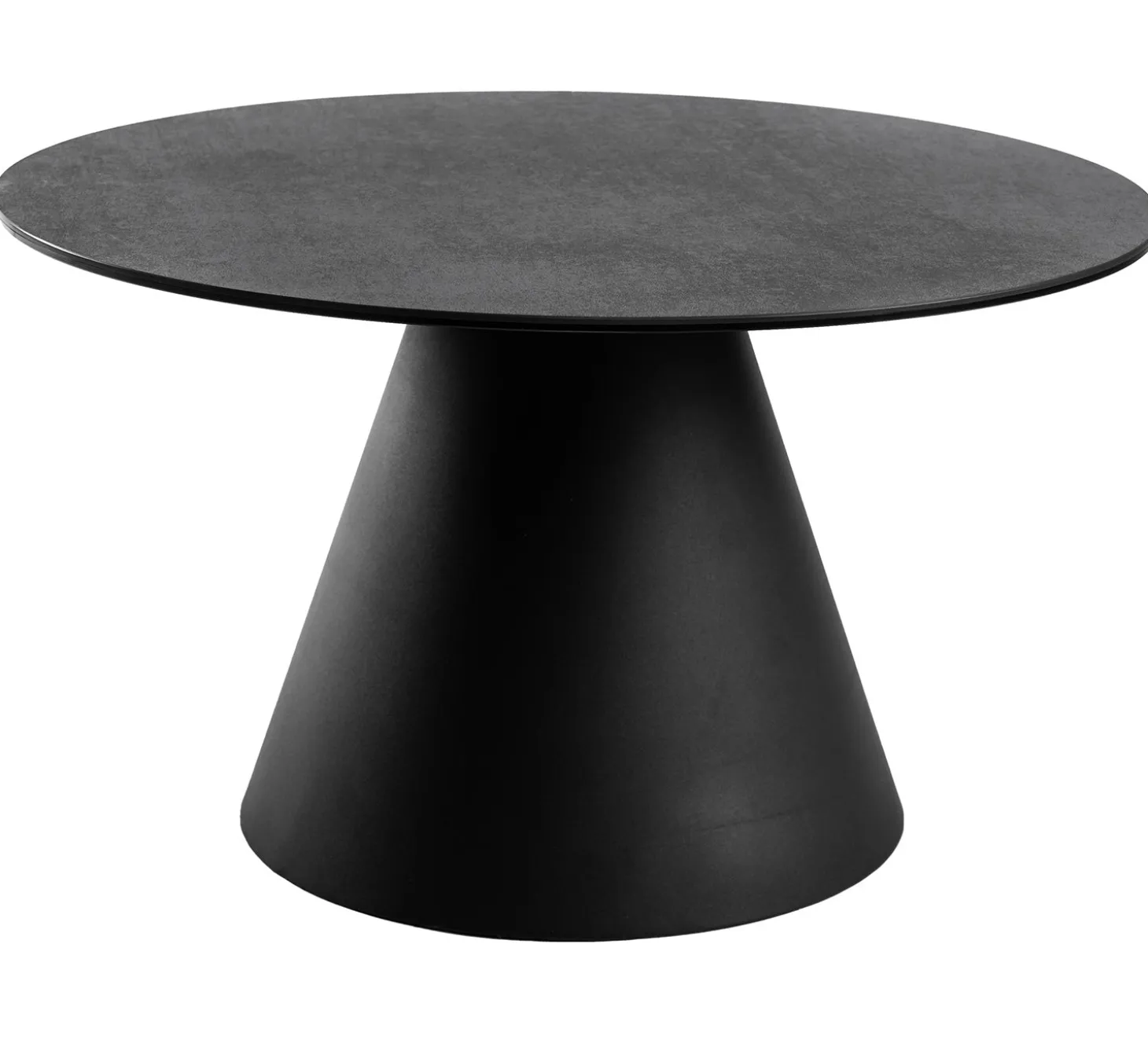Liora Satsbord Rund Svart / Grå Keramik