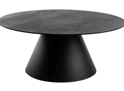 Liora Satsbord Rund Svart / Grå Keramik