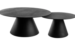 Liora Sidobord 59 cm Rund Svart / Grå Keramik