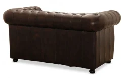Liverpool Chesterfield soffa 2-sits Brun