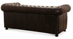 Liverpool Chesterfield soffa 3-sits Brun