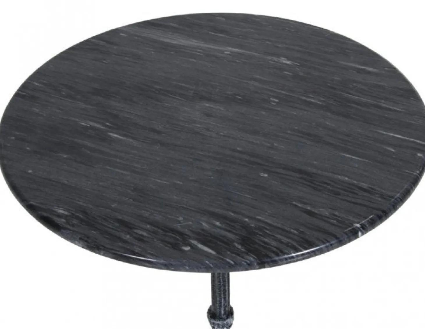 Loire Marmorbord 60 cm Rund Svart