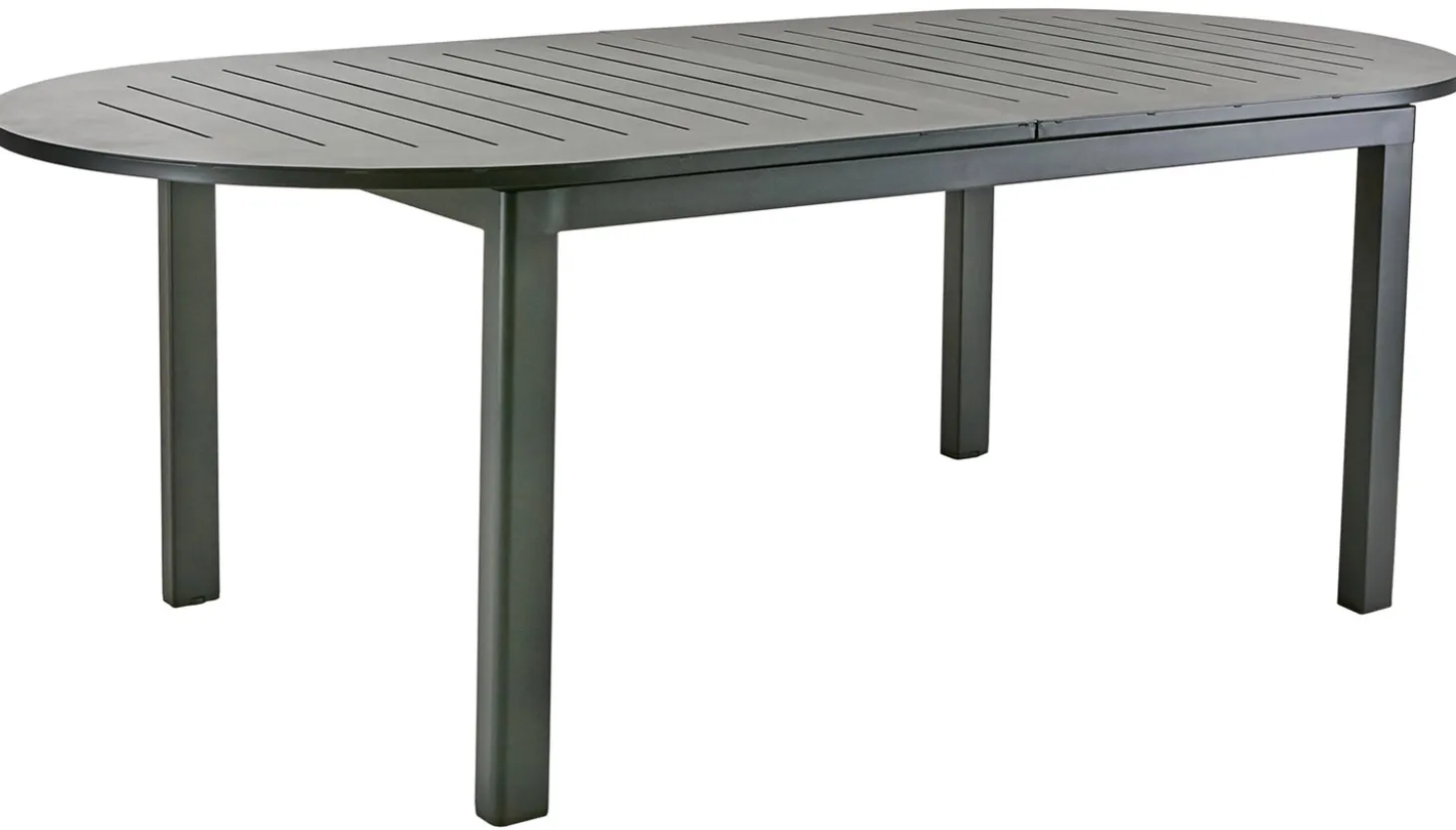 Lomma Elipse 220-280x110 cm Utebord Svart
