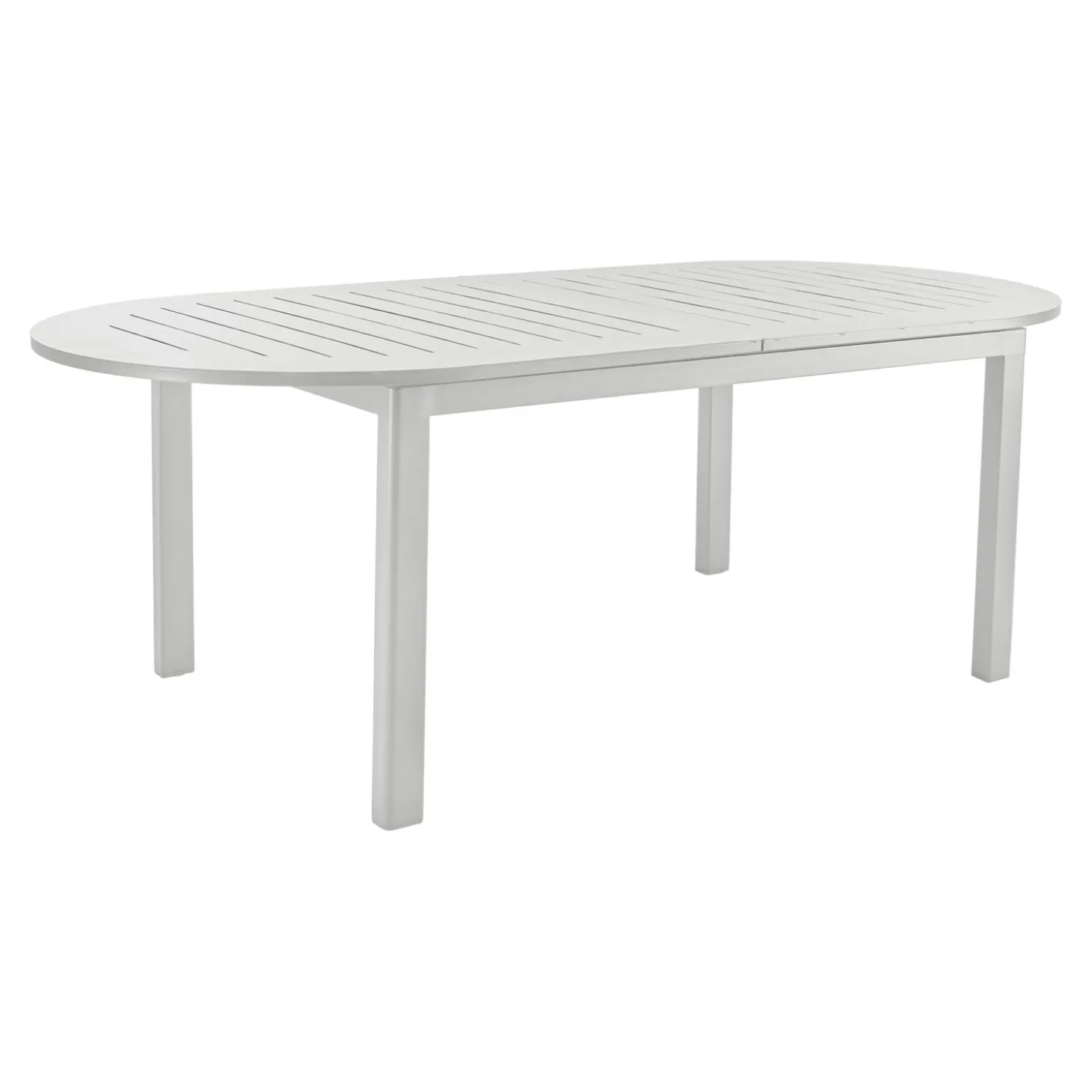 Lomma Matbord Elipse 220-280x110 cm Light Grey