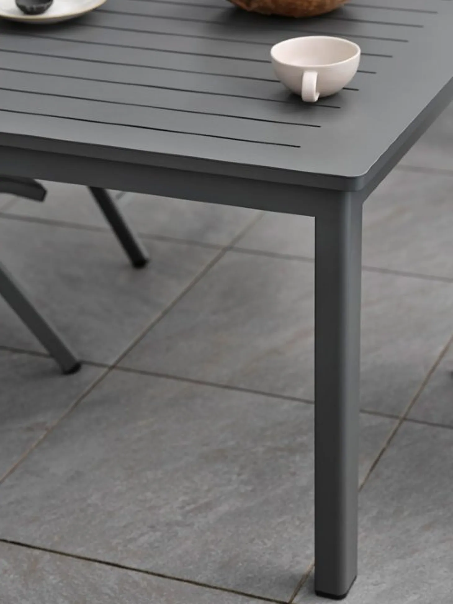 Lomma Matbord 100x194-312 cm Antracit