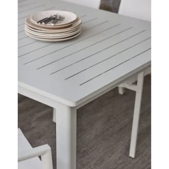 Lomma XL 260-380x100 cm Utebord Light Grey