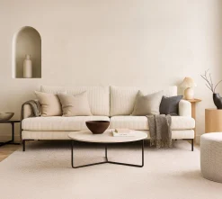 Luciana 3-sits Soffa Lincoln Creme