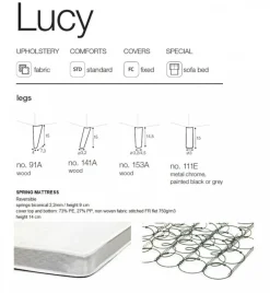 Lucy 4-sits Bäddsoffa