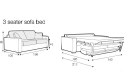 Lukas 3-sits Bäddsoffa