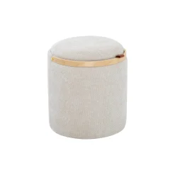 Lykke Puff Trähandtag Beige