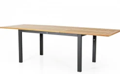 Lyon Bord 92x194-252 cm Svart/Teak