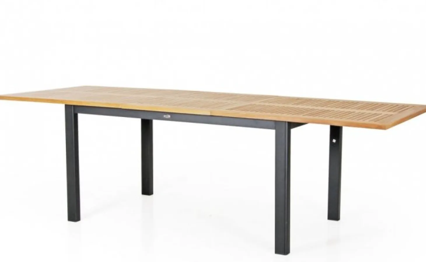 Lyon Bord 92x194-252 cm Svart/Teak