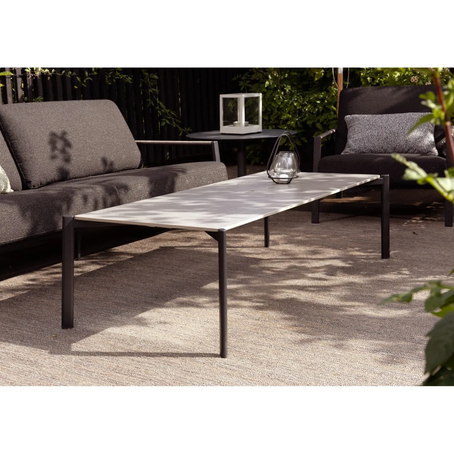 Lyra 2,5-sits Soffa 193x99 cm Svart/Teddy Black