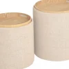 Maiko Sittpuff/Sidobord 2-pack Beige
