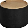 Maiko Sittpuff/Sidobord Rund Svart