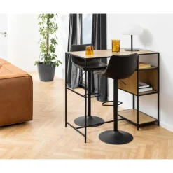 Mathilde Barstol PU Vintage Svart