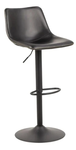 Mathilde Barstol PU Vintage Svart