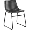 Mathilde Matstol PU Vintage Svart
