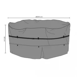Möbelskydd Matgrupp 250 cm Rund Andas