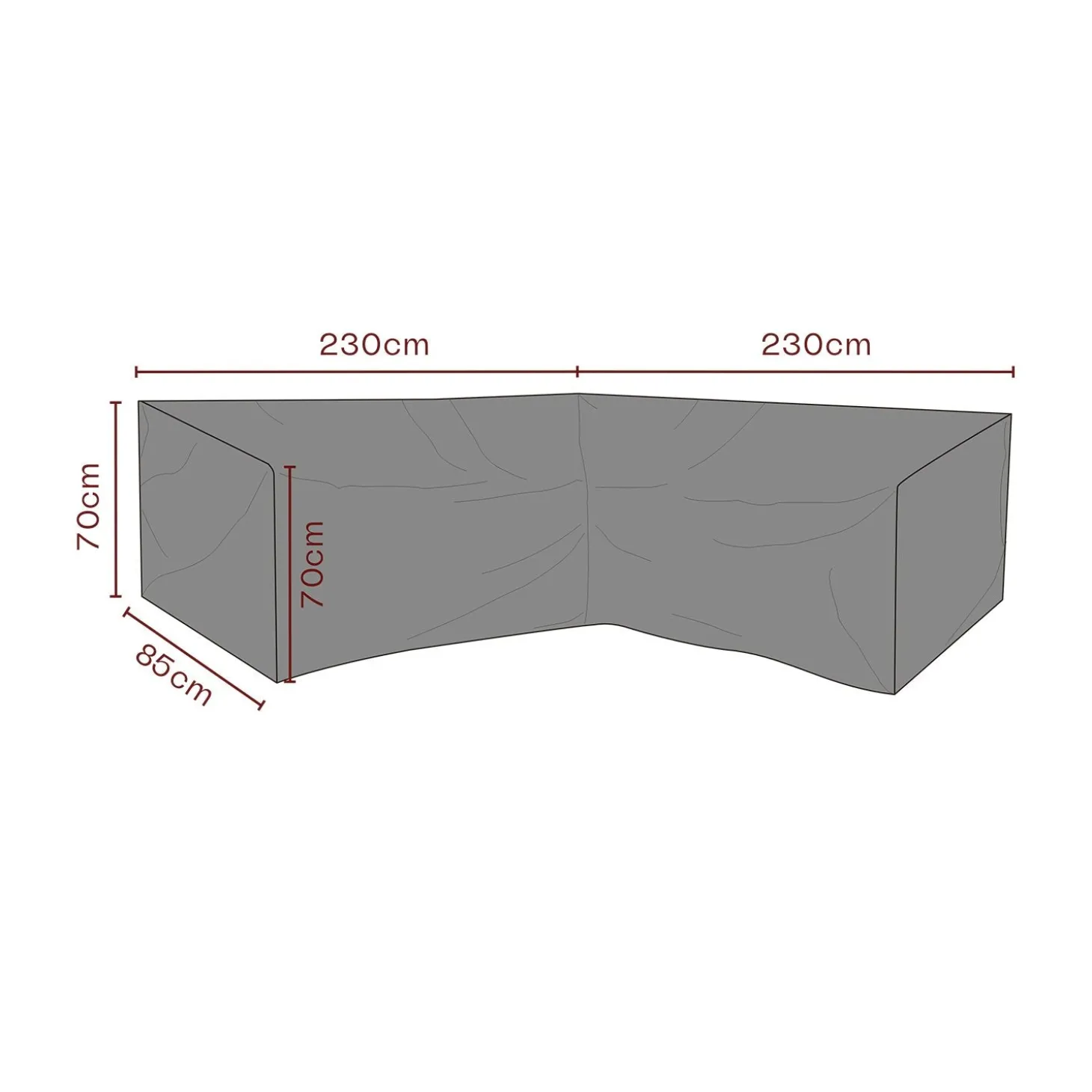 Möbelskydd till HörnSoffa Andas 230/230x85x70 cm