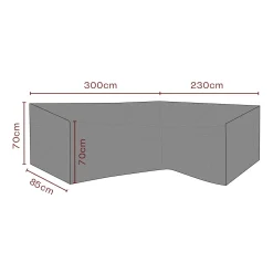 Möbelskydd till HörnSoffa Andas 230/300x85x70 cm