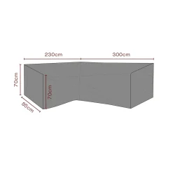 Möbelskydd till HörnSoffa Andas 300/230x85x70 cm